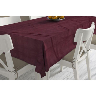ΑΝΕΞΙΤΗΛΟ ΤΡΑΠΕΖΟΜΑΝΤΗΛΟ Νηματοβαφή Bordeaux 140X140 100% Cotton