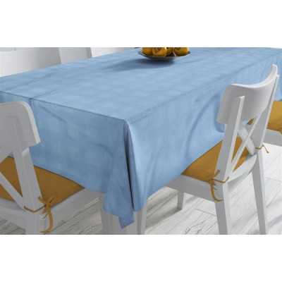 ΑΝΕΞΙΤΗΛΟ ΤΡΑΠΕΖΟΜΑΝΤΗΛΟ Νηματοβαφή Sky Blue 140X140 100% Cotton