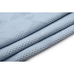 Η φωτογραφία δείχνει Άνετη και απαλή μονόχρωμη κουβέρτα πικέ αγκαλιάς-λίκνου, διαστάσεων 80Χ110 cm.