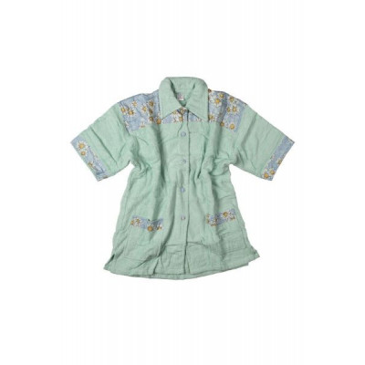 ΜΠΟΥΡΝΟΥΖΙ MINI Γυναικείο με γιακά Mint L 500 gsm 100% Cotton