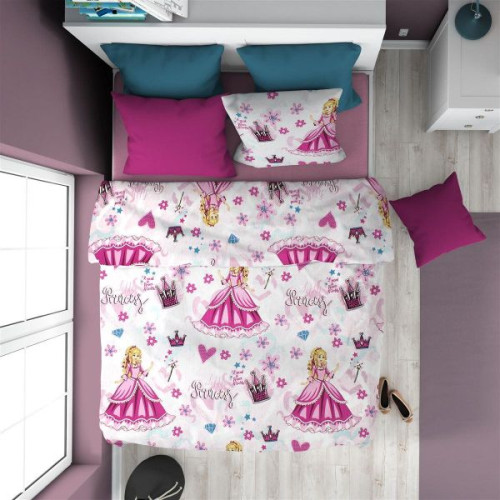 ΠΑΠΛΩΜΑΤΟΘΗΚΗ ΕΜΠΡΙΜΕ kids Princess 390 160X240 Pink Cott/Pol 70/30