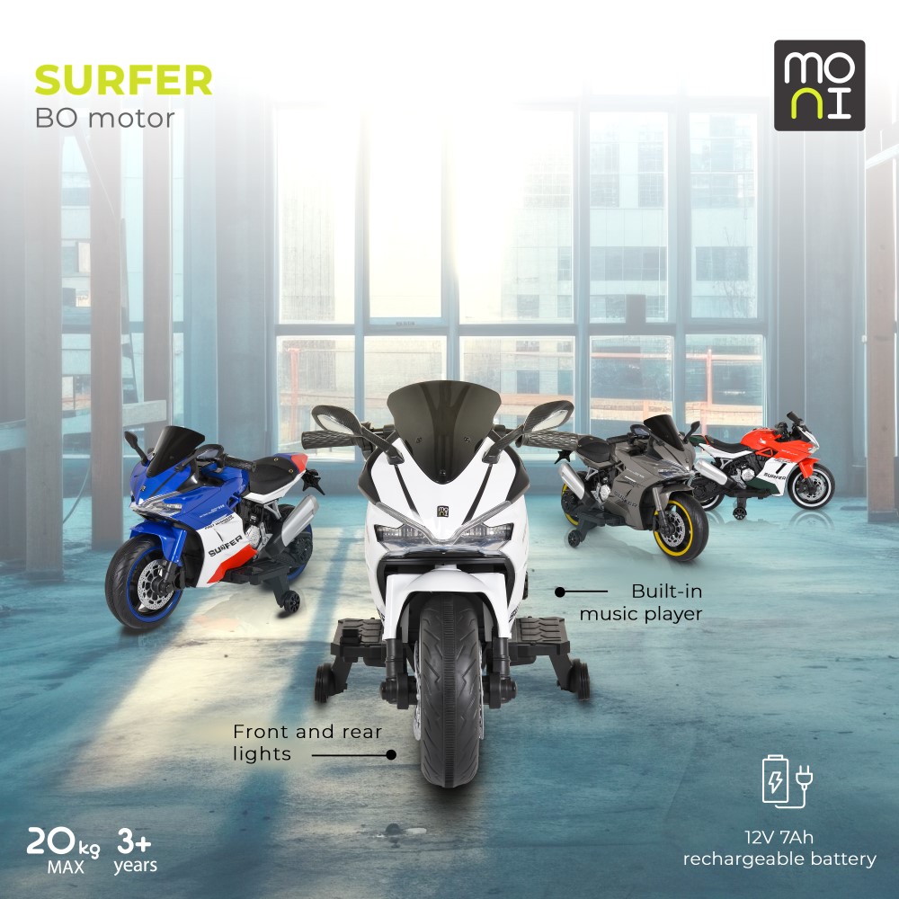 MONI ΗΛΕΚΤΡΟΚΙΝΗΤH MHXANH BO SURFER GREY 3801005001309