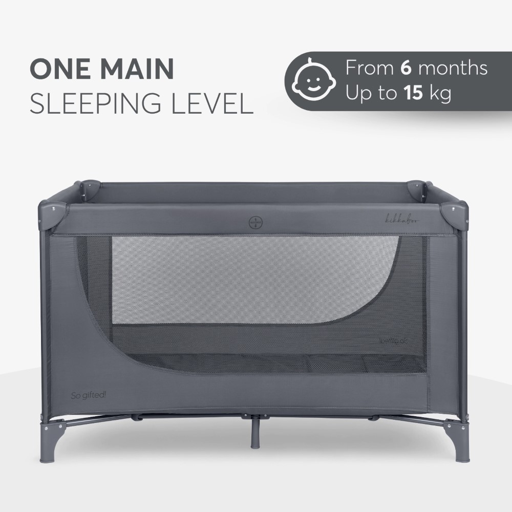 KIKKA BOO ΠΑΡΚΟΚΡΕΒΑΤΟ 1 ΕΠΙΠΕΔΟΥ SO GIFTED GREY 31003020112