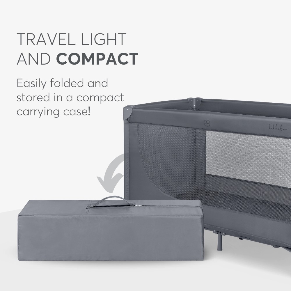 KIKKA BOO ΠΑΡΚΟΚΡΕΒΑΤΟ 1 ΕΠΙΠΕΔΟΥ SO GIFTED GREY 31003020112