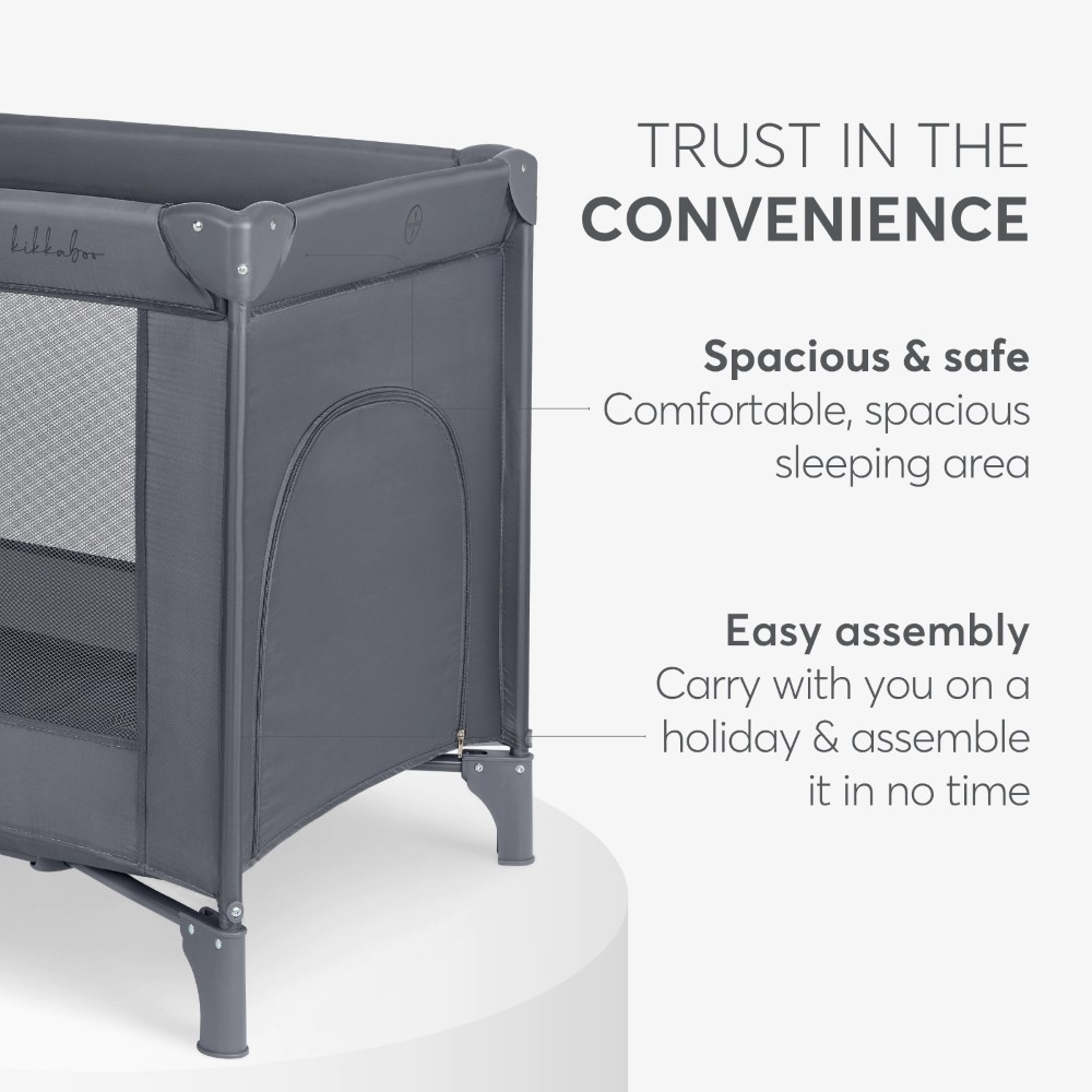 KIKKA BOO ΠΑΡΚΟΚΡΕΒΑΤΟ 1 ΕΠΙΠΕΔΟΥ SO GIFTED GREY 31003020112