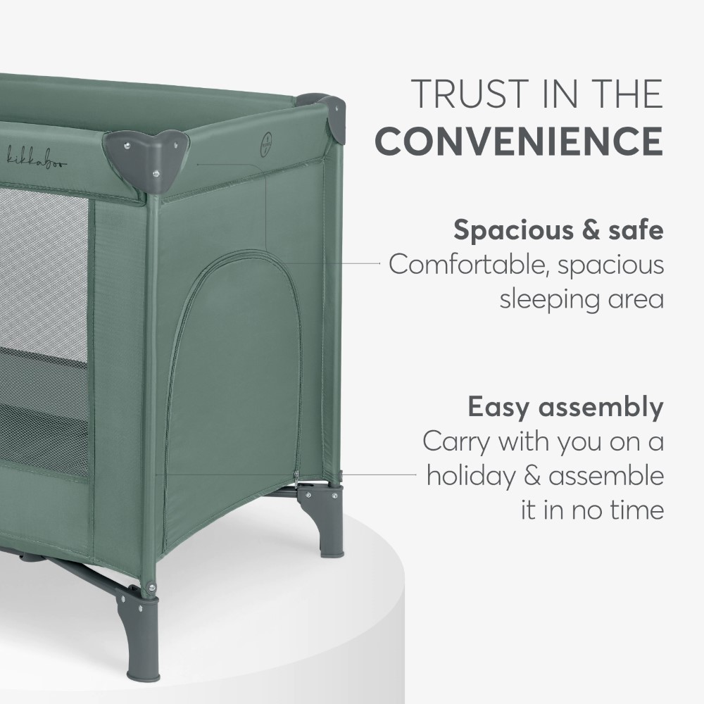 KIKKA BOO ΠΑΡΚΟΚΡΕΒΑΤΟ 1 ΕΠΙΠΕΔΟΥ SO GIFTED GREEN 31003020114