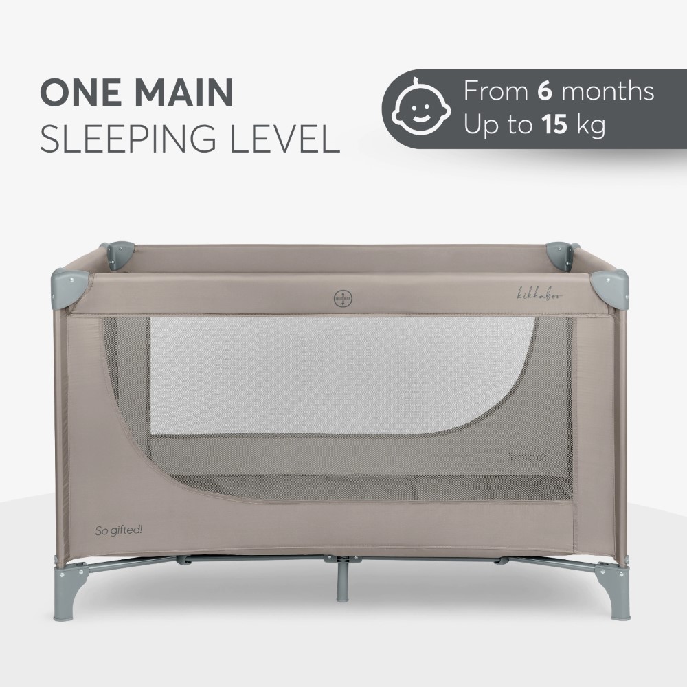 KIKKA BOO ΠΑΡΚΟΚΡΕΒΑΤΟ 1 ΕΠΙΠΕΔΟΥ SO GIFTED BEIGE 31003020113