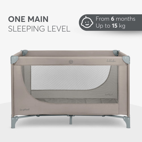 KIKKA BOO ΠΑΡΚΟΚΡΕΒΑΤΟ 1 ΕΠΙΠΕΔΟΥ SO GIFTED BEIGE 31003020113