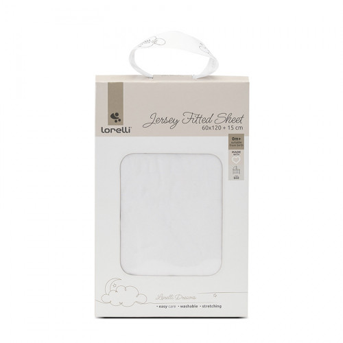 LORELLI ΣΕΝΤΟΝΙ ΜΕ ΛΑΣΤΙΧΟ JERSEY 60/120CM  WHITE 10420080001