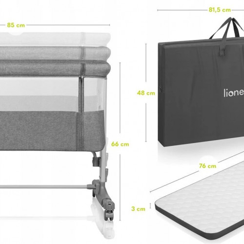 Lionelo Aurora Λίκνο Συγκοίμησης Gray Concrete 5903771704373