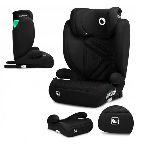 Lionelo Hugo i-Size Κάθισμα Αυτοκινήτου Isofix 100-150cm ή 15-36kg Black Carbon 5903771705578