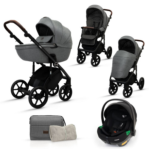 DOVADI ΠΟΛΥΚΑΡΟΤΣΙ ATTA 3 ΣΕ 1 ΜΕ ΚΑΛΑΘΟΥΝΑ ΚΑΙ ΚΑΘΙΣΜΑ ΑΥΤΟΚΙΝΗΤΟΥ NANO TOTAL GREY dovatta3tg