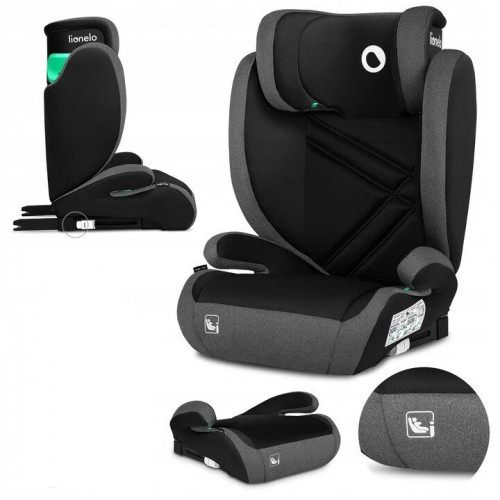 Lionelo Hugo i-Size Κάθισμα Αυτοκινήτου Isofix 100-150cm ή 15-36kg Black Gray 5903771705585