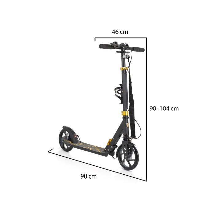 Θα γίνει το αγαπημένο σας πατίνι, καθώς είναι σχεδιασμένο για πολλές περιπέτειες! Διαθέτει αναρτήσεις στους τροχούς οι οποίες απορροφούν τους κραδασμούς στις πιο ανώμαλες επιφάνειες.