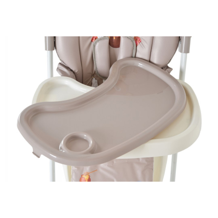 Είναι ένα παιδικό καρεκλάκι φαγητού με ζωηρό σχεδιασμό και μαλακά υφάσματα που θα κάνουν την ώρα του φαγητού απολαυστική! Μπορεί να προσαρμοστεί ακριβώς στις ανάγκες του παιδιού εξασφαλίζοντας άνεση.