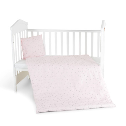 CANGAROO ΒΡΕΦΙΚΟ ΣΕΤ ΚΡΕΒΑΑΤΙΟΥ 3 ΤΜΧ 60Χ120CM NOOK PINK STARS 3800146270933