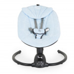 Η φωτογραφία δείχνει Το ρηλάξ για μωρά Clarissa έχει 5 ταχύτητες κουνήματος και ένα στιλάτο σχεδιασμό, κατάλληλο για οποιοδήποτε εσωτερικό χώρο.