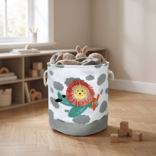 CANGAROO ΚΑΛΑΘΙ ΑΠΟΘΗΚΕΥΣΗΣ ΠΑΙΧΝΙΔΙΩΝ 36x38 cm RORO LION 3800146273507