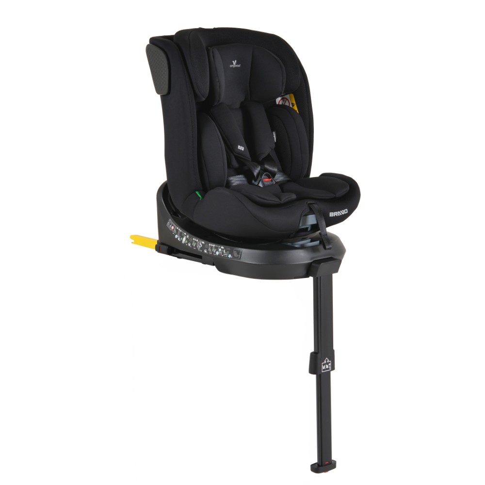 CANGAROO ΚΑΘΙΣΜΑ ΑΥΤΟΚΙΝΗΤΟΥ ISOFIX BRAVO 40-150cm BLACK 3801005153848