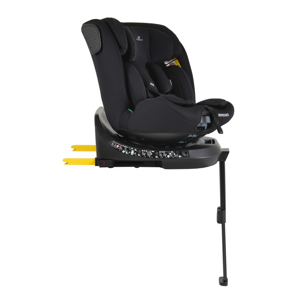 CANGAROO ΚΑΘΙΣΜΑ ΑΥΤΟΚΙΝΗΤΟΥ ISOFIX BRAVO 40-150cm BLACK 3801005153848