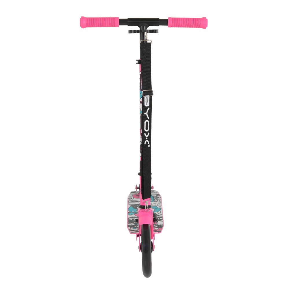 Byox Scooter Monster PinkΠτυσσόμενο σκούτερ αλουμινίου με τροχούς PU 200x30 mm.