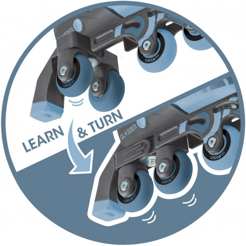 Globber Inline Skates 2 In 1 No 30-33 Ash Blue (783-200)