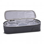 Χωρητικότητα: 3 φιάλες των 300 mlΧωρητικότητα: 3 Δοχεία αποθήκευση τροφίμων 250mlΧωρητικότητα: 2 Δοχεία αποθήκευση τροφίμων 500mlΤο σχέδιο διαθέτει αφαιρούμενο διαχωριστικόΚρατάει την θερμοκρασία της τροφήςΔιαστάσεις της τσάντας 33x11x10 εκ.