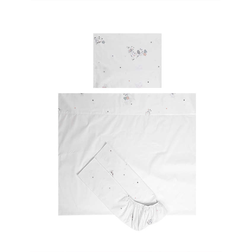 Το βαμβακερό σετ κρεβατιού TINY 3 τεμαχίων θα προσφέρει στο μωρό σας ιδιαίτερη άνεση.