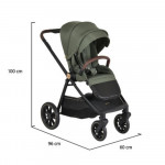 Η φωτογραφία δείχνει Καρότσι Celebrity 2 σε 1, Cangaroo, σχεδιασμένο με γνώμονα τη δυναμική καθημερινότητα των γονέων και την απόλυτη άνεση του παιδιού.