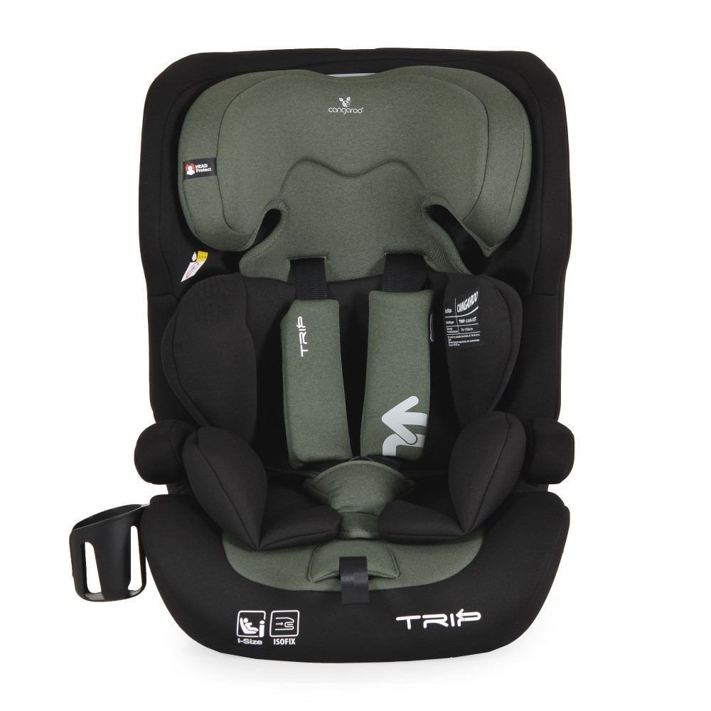 Η φωτογραφία δείχνει Χαρίστε στο παιδί σας μια ασφαλή και άνετη βόλτα με το παιδικό κάθισμα αυτοκινήτου Trip της Cangaroo.