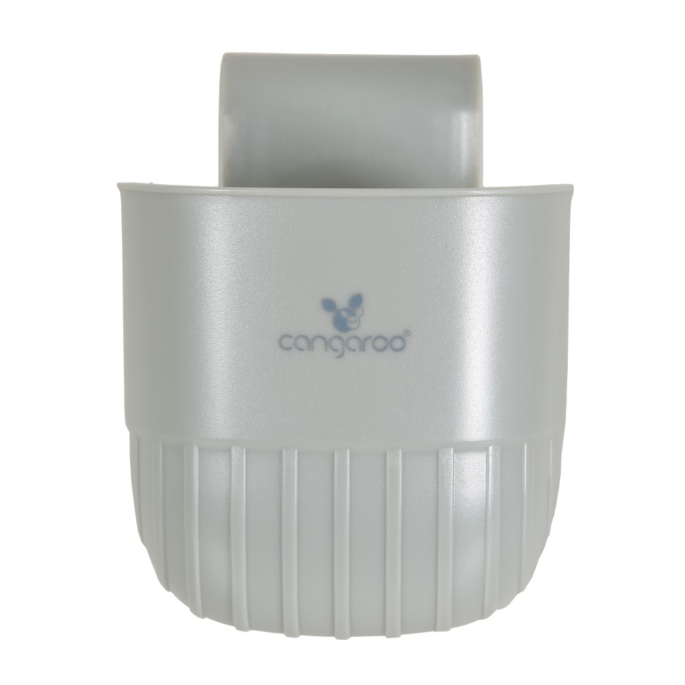 Η φωτογραφία δείχνει Η Cuppa της Cangaroo είναι μια πρακτική και κομψή ποτηροθήκη σχεδιασμένη για παιδικά καθίσματα αυτοκινήτου.