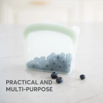 Η τσάντα τροφίμων Platinum Silicone είναι μια ευέλικτη και οικολογική λύση αποθήκευσης, σχεδιασμένη για να διατηρεί τα γεύματα του μωρού σας φρέσκα και οργανωμένα.