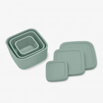 Σετ 3 μπωλ σνακ από πλατινένια σιλικόνη είναι η ιδανική λύση για την αποθήκευση των σνακ και των γευμάτων του παιδιού σας, προσφέροντας πρακτικότητα, ασφάλεια και ανθεκτικότητα τόσο για χρήση στο σπίτι όσο και εν κινήσει.