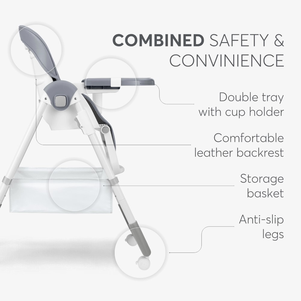 Το SPICY+ είναι ένα πλήρως ρυθμιζόμενο καρεκλάκι φαγητού, σχεδιασμένο για μικρά παιδιά που είναι έτοιμα να κάθονται μόνα τους.