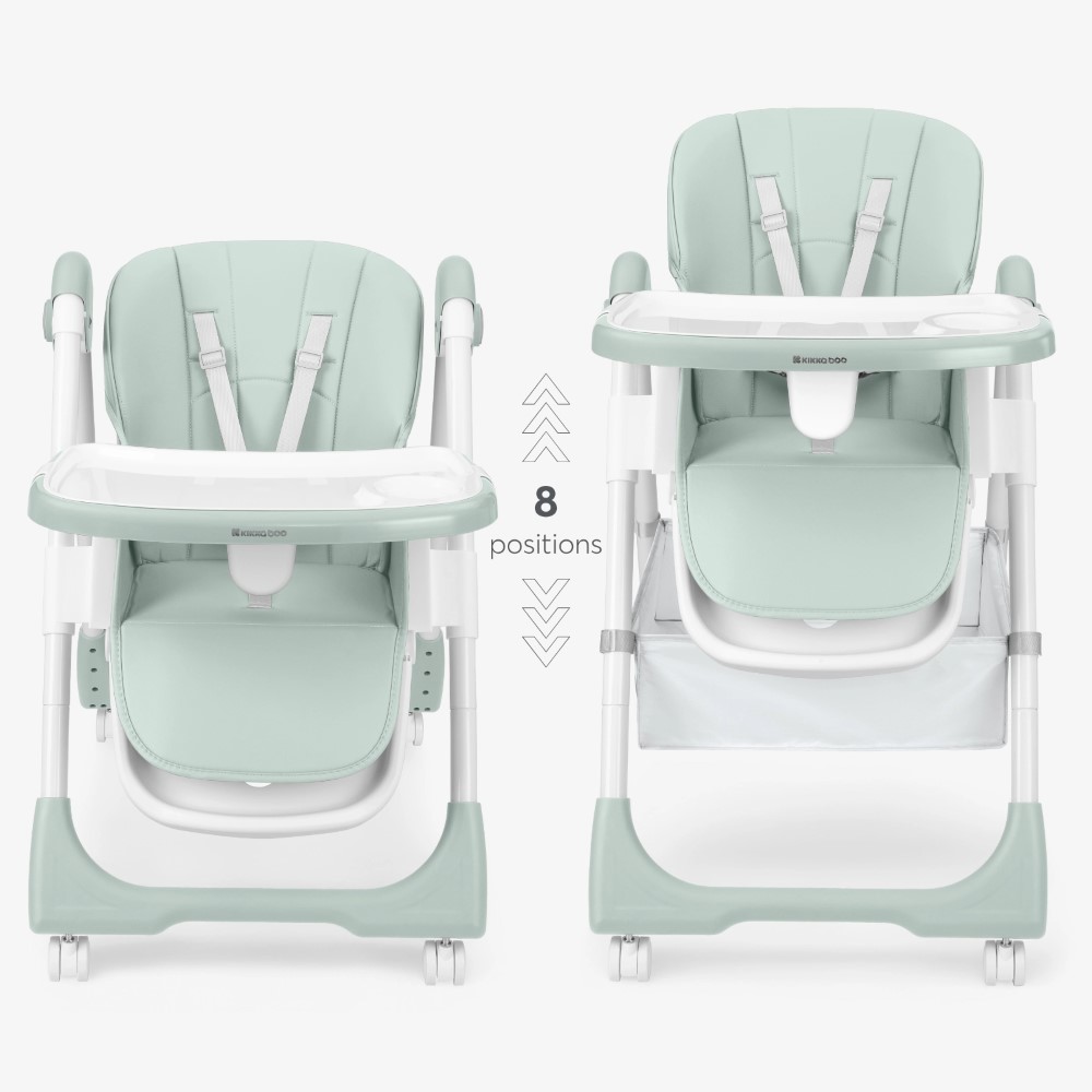 Η φωτογραφία δείχνει Το SPICY+ είναι ένα πλήρως ρυθμιζόμενο καρεκλάκι φαγητού, σχεδιασμένο για μικρά παιδιά που είναι έτοιμα να κάθονται μόνα τους.