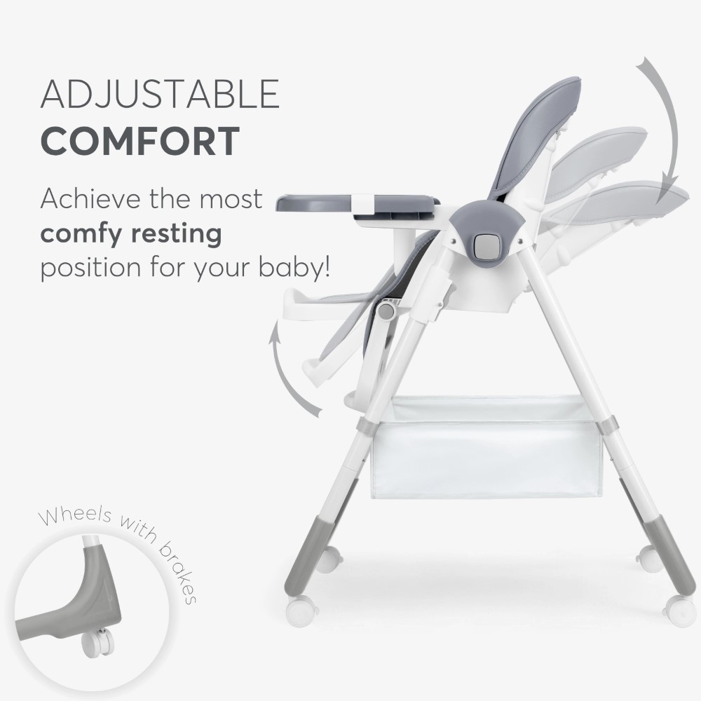 Το SPICY+ είναι ένα πλήρως ρυθμιζόμενο καρεκλάκι φαγητού, σχεδιασμένο για μικρά παιδιά που είναι έτοιμα να κάθονται μόνα τους.