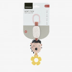 Η φωτογραφία δείχνει Το λούτρινο παιχνίδι με κουδούνισμα είναι ένας απαλός και συναρπαστικός λούτρινος σύντροφος, σχεδιασμένος για να διεγείρει τις αισθήσεις του μωρού σας με απαλούς ήχους και διαδραστικές υφές.