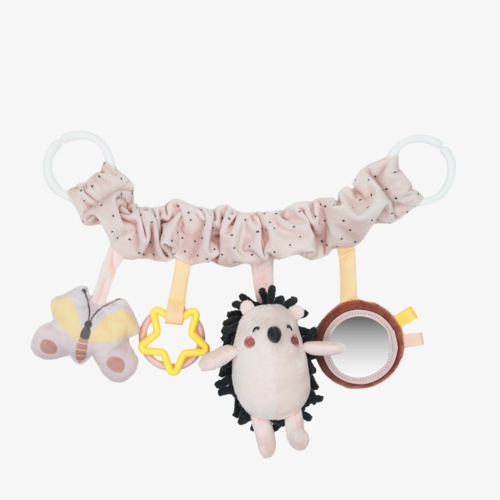 Η λούτρινη γιρλάντα είναι ένα γοητευτικό και ενδιαφέρον αξεσουάρ σχεδιασμένο για να διασκεδάζει το μωρό σας κατά τη διάρκεια των βόλτων.