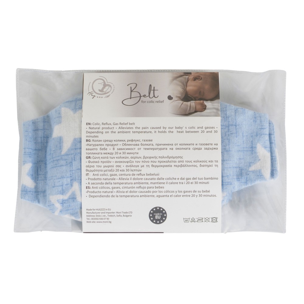 Η φωτογραφία δείχνει Η ζώνη ανακούφισης από κολικούς με κουκούτσια κερασιού είναι ένα φυσικό προϊόν που βοηθά στον πόνο των κολικών του μωρού που προκαλείται από αέρια, παλινδρόμηση ή κολικούς.