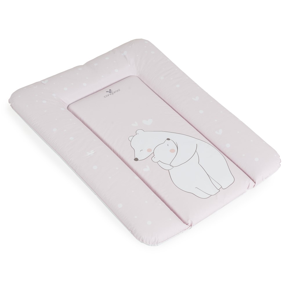 Στρώμα Αλλαξιέρας Pink Bears, Cangaroo – Άνεση και Φροντίδα με Μία ΚίνησηΕξασφαλίστε ηρεμία και ασφάλεια σε κάθε αλλαγή πάνας! Το στρώμα είναι κατασκευασμένο από υψηλής ποιότητας, απόλυτα ασφαλή υλικά – PVC και πολυεστέρα.