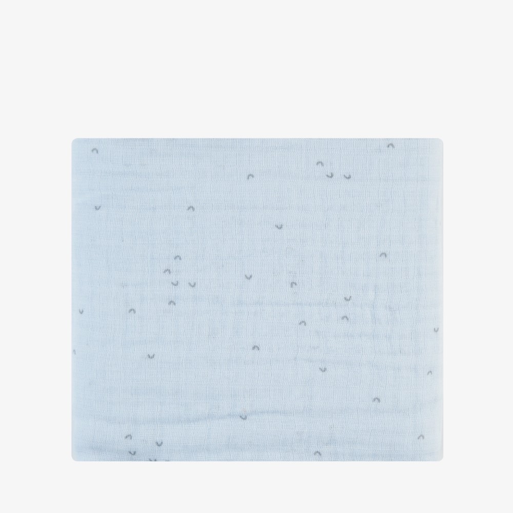 Τυλίξτε το μωρό σας με απαλότητα και άνεση με την κουβέρτα διπλής στρώσης μουσελίνα 100x100 cm.