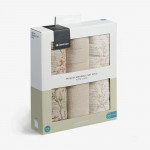 Η φωτογραφία δείχνει Κρατήστε το μωρό σας να νιώθει άνετα και ασφαλές με το σετ 3 τεμαχίων μουσελίνας 100x100 εκ.