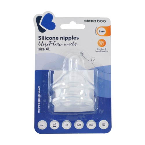 KIKKA BOO ΘΗΛΗ ΣΙΛΙΚΟΝΗΣ UNIFLOW WIDE SMALL 2 ΤΜΧ 31302010034