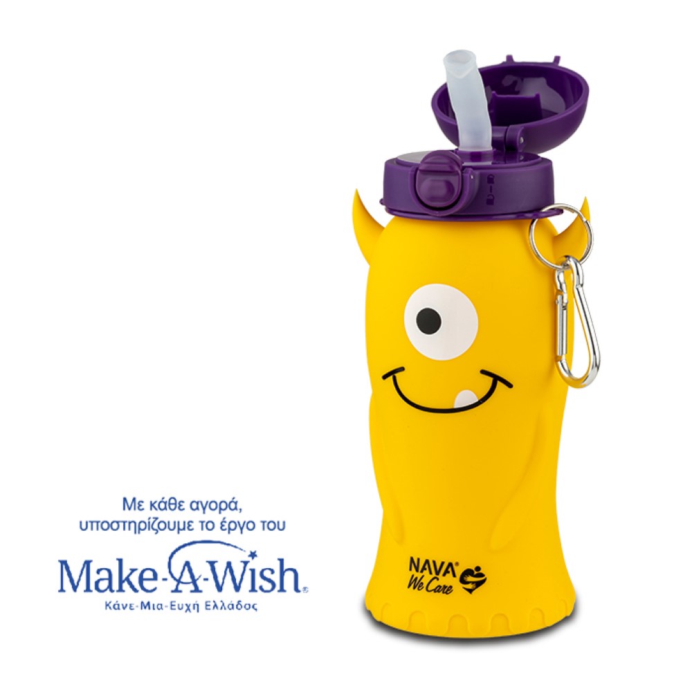 Το μπουκάλι σιλικόνης με καλαμάκι 