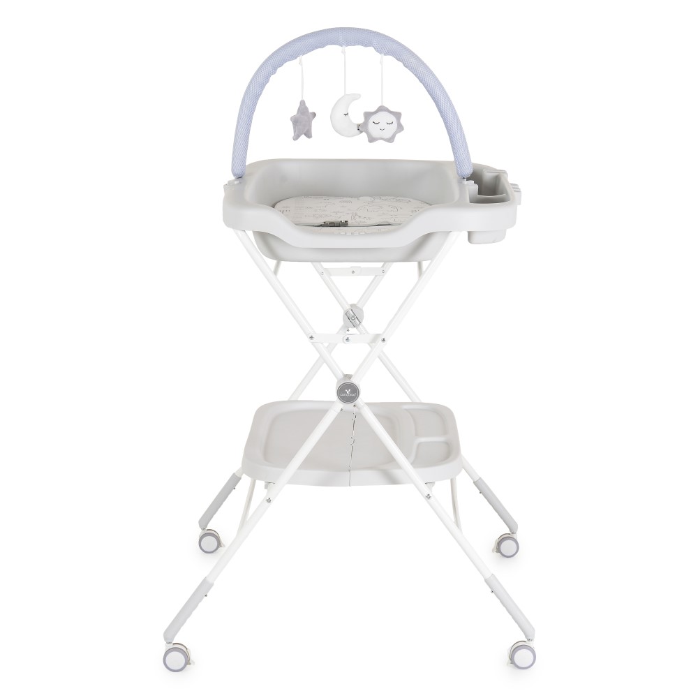 Η φωτογραφία δείχνει Πολυλειτουργική Αλλαξιέρα Croco, CangarooΚατάλληλη από τη γέννηση έως 12 μήνες και μέγιστο βάρος 15 κιλάΒασικά χαρακτηριστικά:• Σχεδιασμένη για αλλαγή πάνας, ντύσιμο, φροντίδα μωρού και μασάζ• Μαλακό στρώμα αλλαγής με κλίμακα μέτρησης και αφαιρούμενο κάλυμμα για εύκολο καθάρισμα