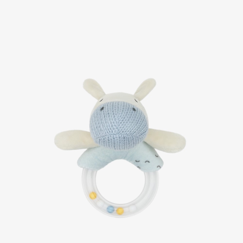 Η φωτογραφία δείχνει Η λούτρινη κουδουνίστρα&nbsp; είναι ένα γοητευτικό και συναρπαστικό πρώτο παιχνίδι για το μικρό σας.