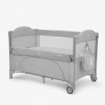 KIKKA BOO ΠΑΡΚΟΚΡΕΒΑΤΟ 2 ΕΠΙΠΕΔΩΝ MILKY WAY GREY 2023.