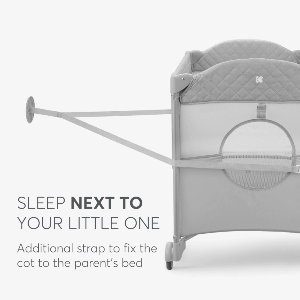 KIKKA BOO ΠΑΡΚΟΚΡΕΒΑΤΟ 2 ΕΠΙΠΕΔΩΝ MILKY WAY GREY 2023.