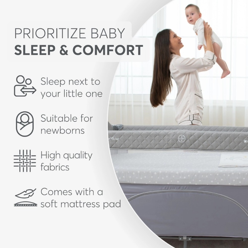 KIKKA BOO ΠΑΡΚΟΚΡΕΒΑΤΟ 2 ΕΠΙΠΕΔΩΝ MILKY WAY GREY 2023.