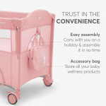 Η φωτογραφία δείχνει KIKKA BOO ΠΑΡΚΟΚΡΕΒΑΤΟ 2 ΕΠΙΠΕΔΩΝ MILKY WAY PINK 2023.